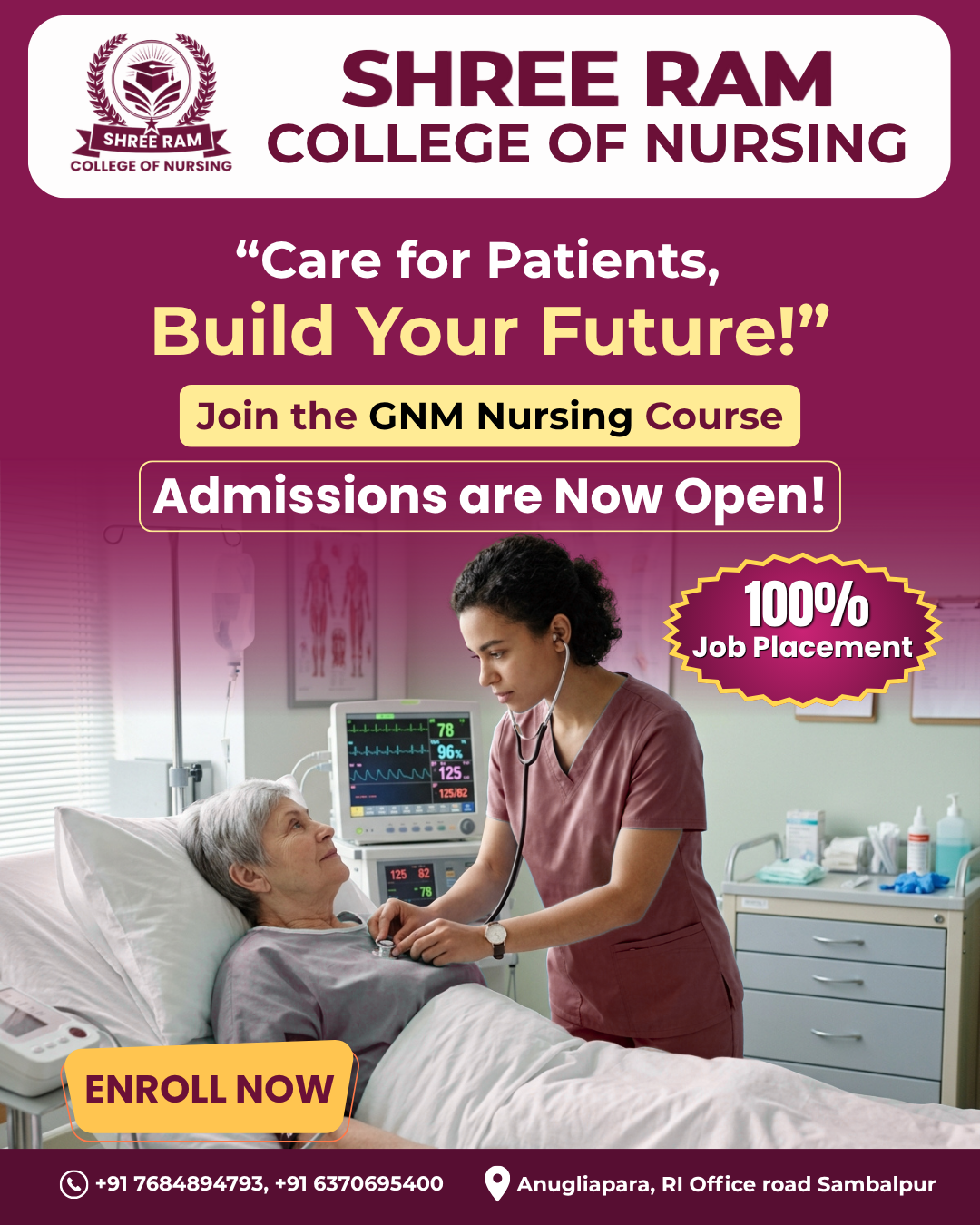 “Care for Patients, Build Your Future!”
